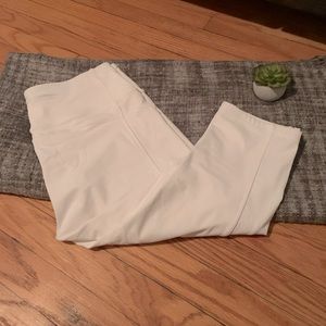 Lululemon Cropped White Leggings
